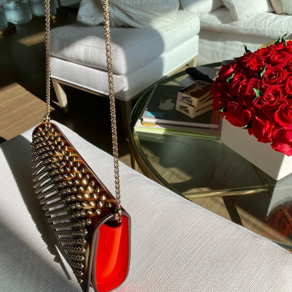 Christian Louboutin limited edition tortoise shell design with gold spikes - Picture 4 of 6